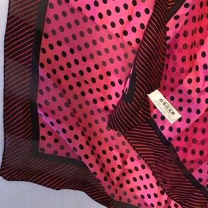 Oscar de la Renta silk scarf 21 inches square